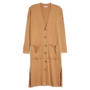 Madewell Duster Cardigan In Camel